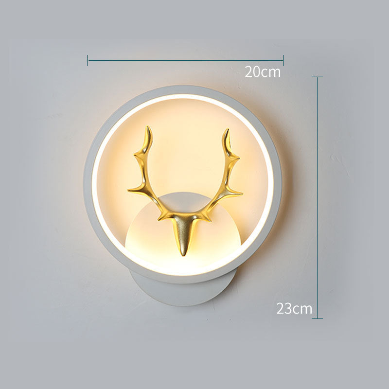 🦌 Art Deer Antler Wall Lamp