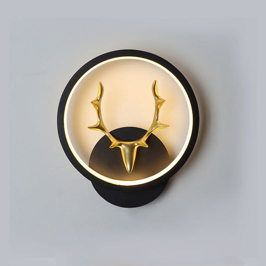 🦌 Art Deer Antler Wall Lamp