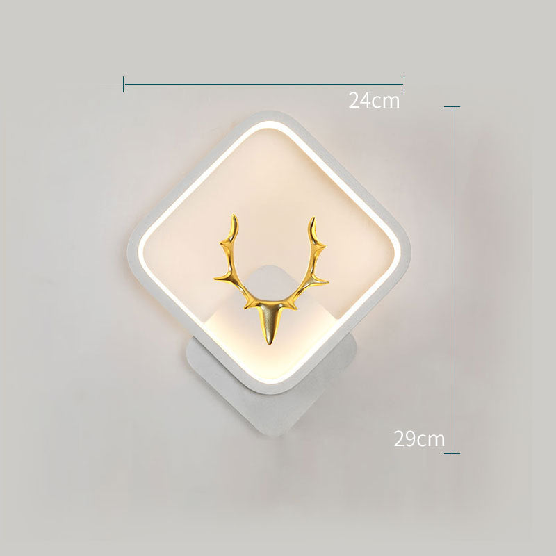 🦌 Art Deer Antler Wall Lamp